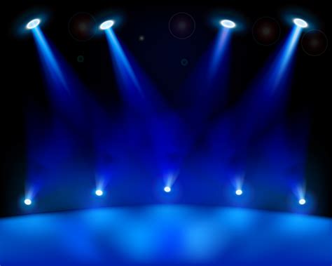 stage lighting blue stage light background image