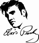 Elvis Presley Coloring Pages Stencil Dxf Drawing Silhouette Line  Colouring Face Print Color Tattoo Step Printable Clipart Shirt Young sketch template