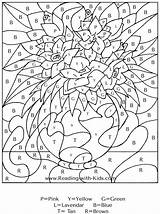 Number Color Coloring Pages Numbers Easter Adults Printable Adult Kids Visit Flower sketch template