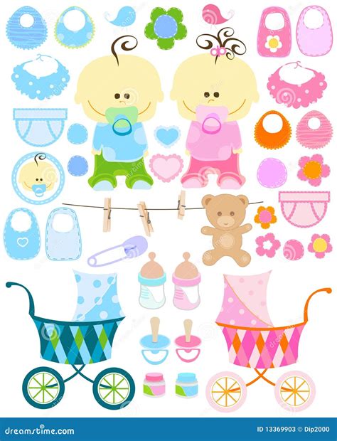 baby stuff stock vector image  dummy flower backdrop