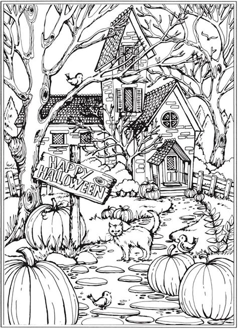 dover publications fall coloring pages halloween coloring