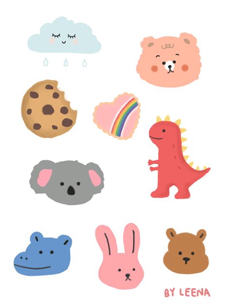 cute sticker png image png mart