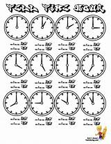 Clock Worksheets Time Clocks English Kids Printable Coloring Tell Pages Hour Appointment Girlshopes sketch template