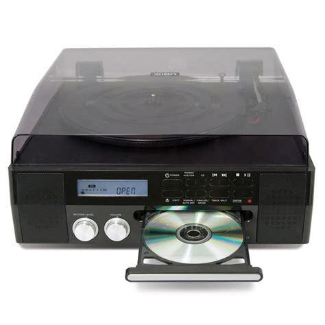 ion cd direct digital turntable  built  cd recorder speakers  gearmusiccom