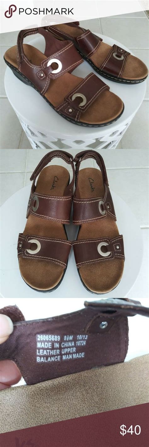 clarks sandles womens  brown comfort brown comfort comfortable sandals clarks womens