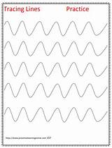 Tracing Lines Worksheets Preschool Curve Line Kindergarten sketch template