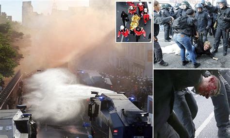 hamburg braces for major pre g20 protest as leaders land daily mail online