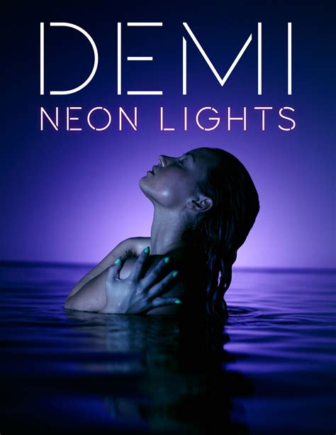 Demi Lovato Reveals Neon Lights Single Artwork Lyric Video