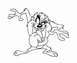 Taz Looney Tunes Tazmanian Bugs 4kids sketch template
