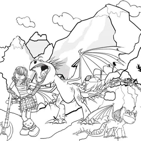 train  dragon coloring pages  kids  print vikings