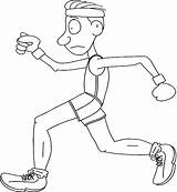 Runner Coloring Pages Sports Running Gif Kidprintables Doing January Return Main Race sketch template