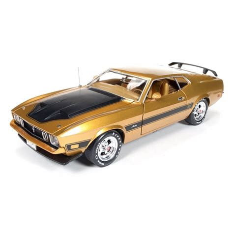 ford mustang mach  gold auto world ertl amm  scale