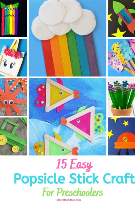 easy popsicle stick crafts  preschoolers