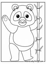 Panda Coloring Iheartcraftythings Teachers sketch template