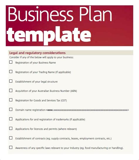 bussines plan template    documents   word