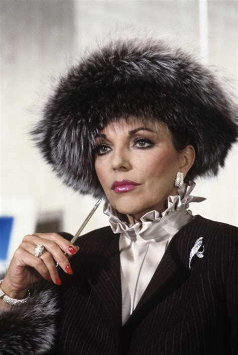 red nails   time joan collins dame joan collins
