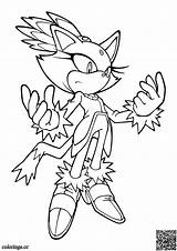 Blaze Sonic Coloring Hedgehog Colorings Cc Consent sketch template