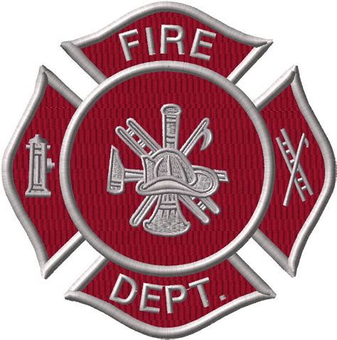 fire dept logo applique tiedemann bevs