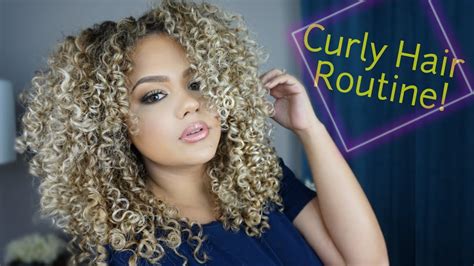 curly hair routine step  step tutorial youtube