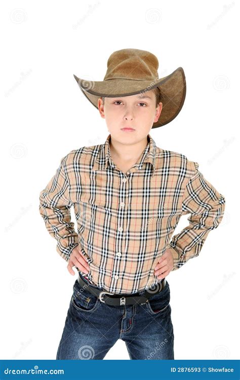 young boy  country cowboy stock image image