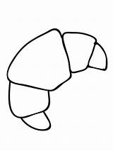 Croissant Kolorowanka Rogalik Leukekleurplaten Kolorowanki Kleurplaten Piekarz Coloringpage Ladnekolorowanki Bakker Kleur Baguette Pokaż Wszystkie sketch template