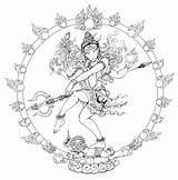 Hindu Coloring Pages Mandala Getcolorings sketch template