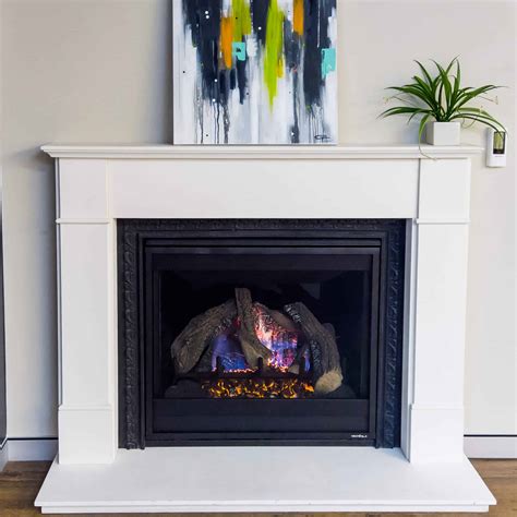 heat glo  gas fireplace corner