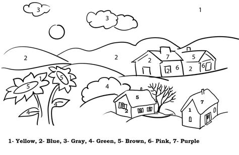 peaceful  beautiful village coloring pages coloring pages