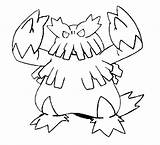 Pokemon Abomasnow Coloring Pages Mega Drawings Morningkids sketch template