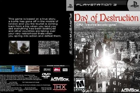 day  destruction playstation  box art cover  cmt