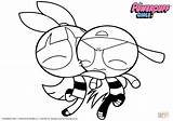 Powerpuff Coloring Girls Pages Blossom Brick Buttercup Kissing Printable Drawing Bubbles Kiss Book Color Cartoon Getcolorings Getdrawings Characters Colorings Print sketch template