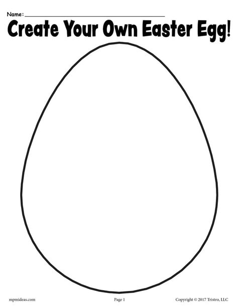 create   easter egg printable template easter activities