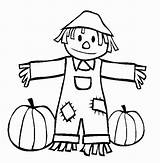 Scarecrow Coloring Girl Pages Printable Getcolorings Printables Color sketch template