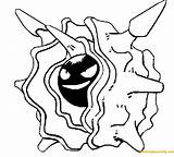 Cloyster Pokemon Coloring Pages Online Color Coloringpagesonly sketch template