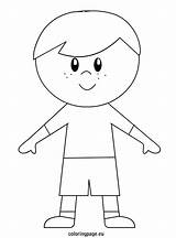 Boy Coloring Pages Little Cartoon Kids Sheet People Template Kid Templates Girl Boys Printable Color Print Book Coloringpage Eu Getdrawings sketch template