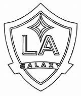 Galaxy La Coloring Pages Soccer Logo Arsenal Colouring Sheets Angeles Los Usa Print Mls Getcolorings Color Team Fifa Visit sketch template