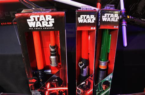 electronic lightsabers from kylo ren darth vader and