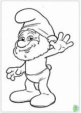 Coloring Smurf Pages Smurfs Dinokids Characters Outline Cartoon Person Colouring Close Popular sketch template