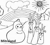 Veggietales Scallions Mitraland sketch template