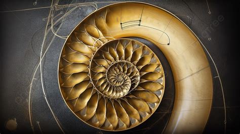 antique golden spiral     table top background picture