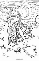 Realistic Mermaids Meerjungfrau Sirens Thewhitestyle Macidrawingjournal Colorings Jurnalistikonline Erwachsene sketch template