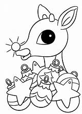 Rudolph Coloring Reindeer Pages Nosed Red Christmas Nose Kids Printable Ornament Drawing Colouring Sheets Fun Adult Lights Children Rudolphs Popular sketch template