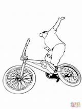 Bmx Bike Coloring Riding Pages Bicycle Sketch Printable Drawing Draw Pencil Color Getdrawings Bikes Silhouettes Print Sketches Popular sketch template