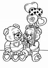 Coloring Pages Valentine Valentines Kids Print sketch template
