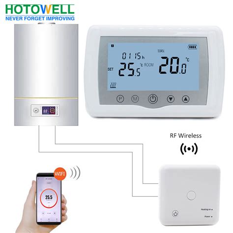 top  seller programmable digital wireless thermostat  gas boiler