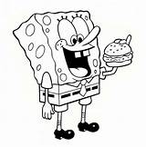 Spongebob Krabby Patty sketch template