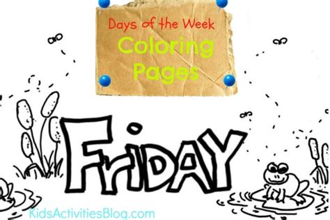 friday coloring page kids activities blog