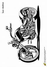 Coloriage Transports Hugolescargot Motorcycle sketch template