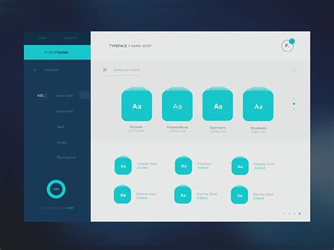 Fontfound Desktop Application Web Design Web Layout