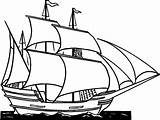 Ship Clip Clipper Coloring Clipart Drawing Ships Sailing sketch template